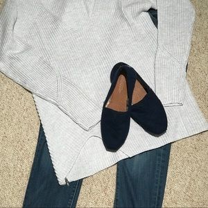 TOMS Women’s Wool and Faux Shearling Flats